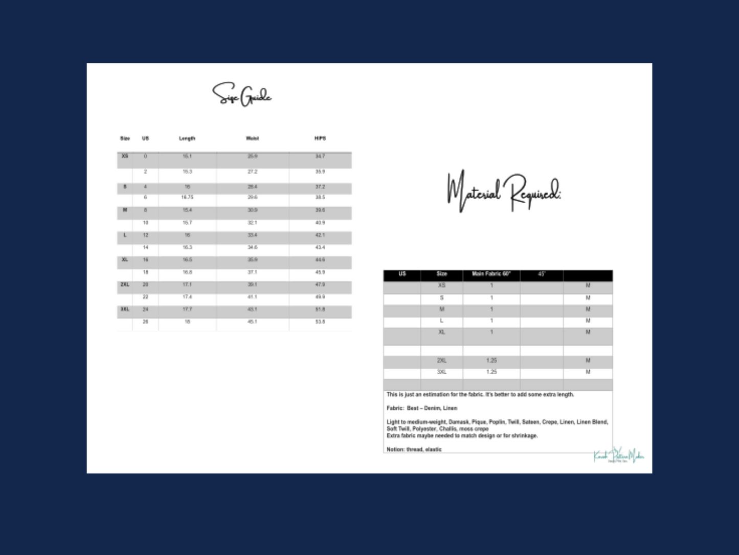 Short Pants Sewing Pattern, Pleated Ruffled High Waist Women, Denim Shorts Pattern, XS-3XL, Instant Download PDF Template