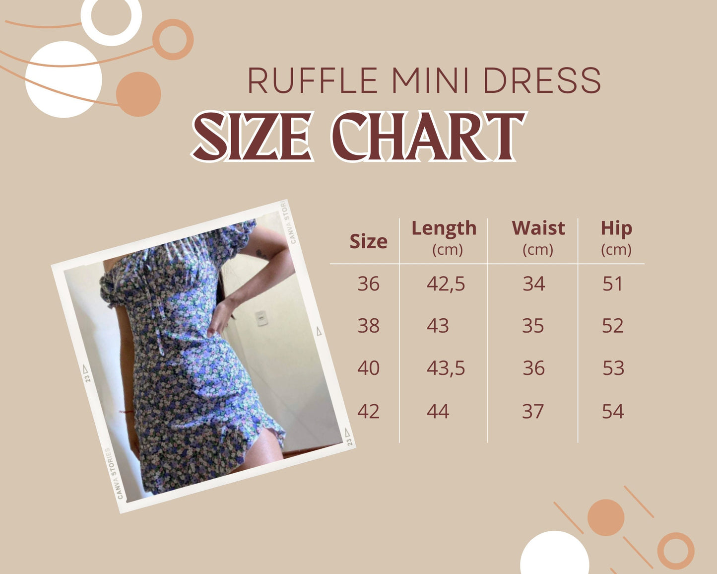 Patrón de vestido con hombros descubiertos, mangas abullonadas, elástico, sexy, PDF, tallas XS-XXL, con lazo delantero, dobladillo con volantes, plantilla para mujer