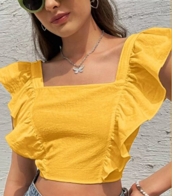 Rückenfreies Top Schnittmuster Rüschenträger Bluse Mädchen Teen Frau PDF Muster XS-4XL, Sofort Download Top, Sommer, Leinen Top