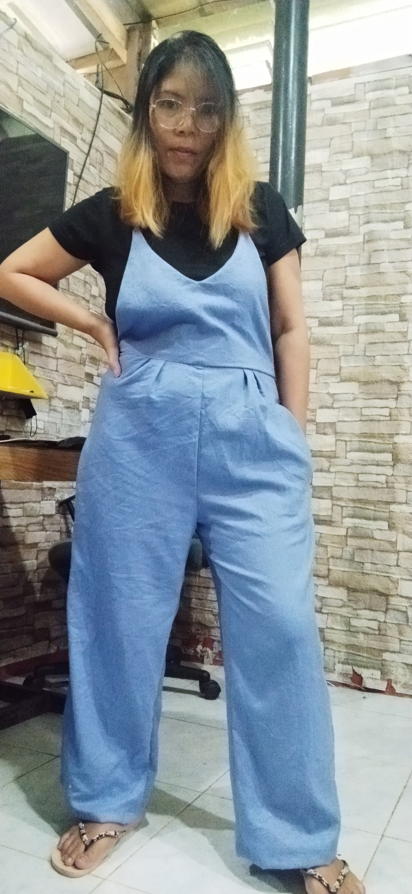 Overall Jumpsuit Sewing Pattern, PDF XS-3XL, Tie back Jumper, Trendy Loose Backless, Woman Jumpsuit