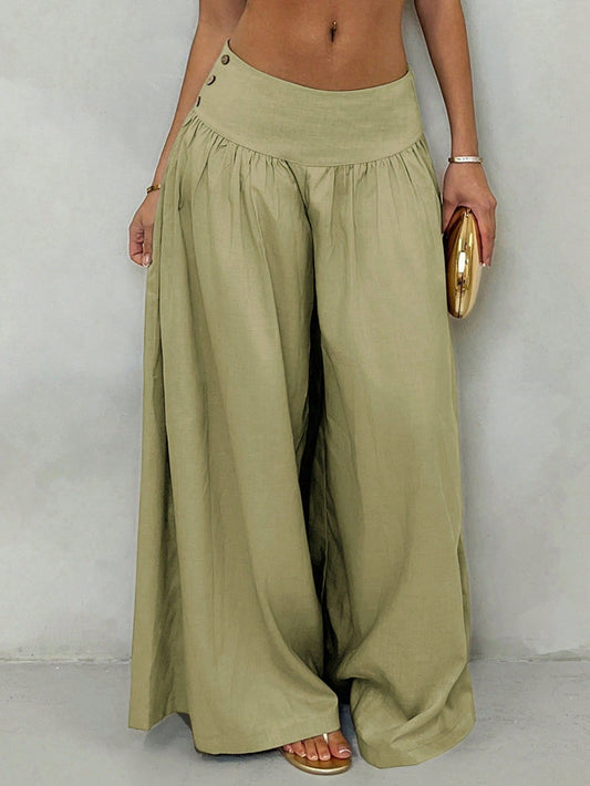 Patrón de costura para pantalones de cintura baja y pierna ancha