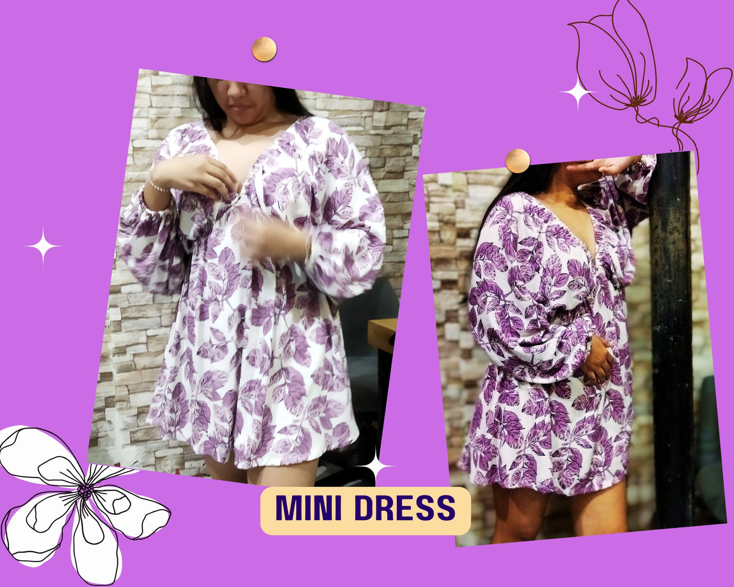 Schnittmuster für Kleid mit tiefem Ausschnitt, Urlaubskleid, PDF-Muster, Sexy Damenmode, XS-XXXL, Umstandsmode, tiefer V-Ausschnitt